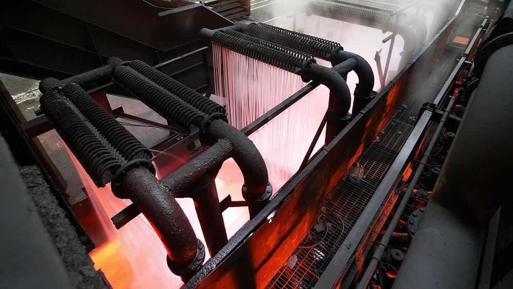 Steel works